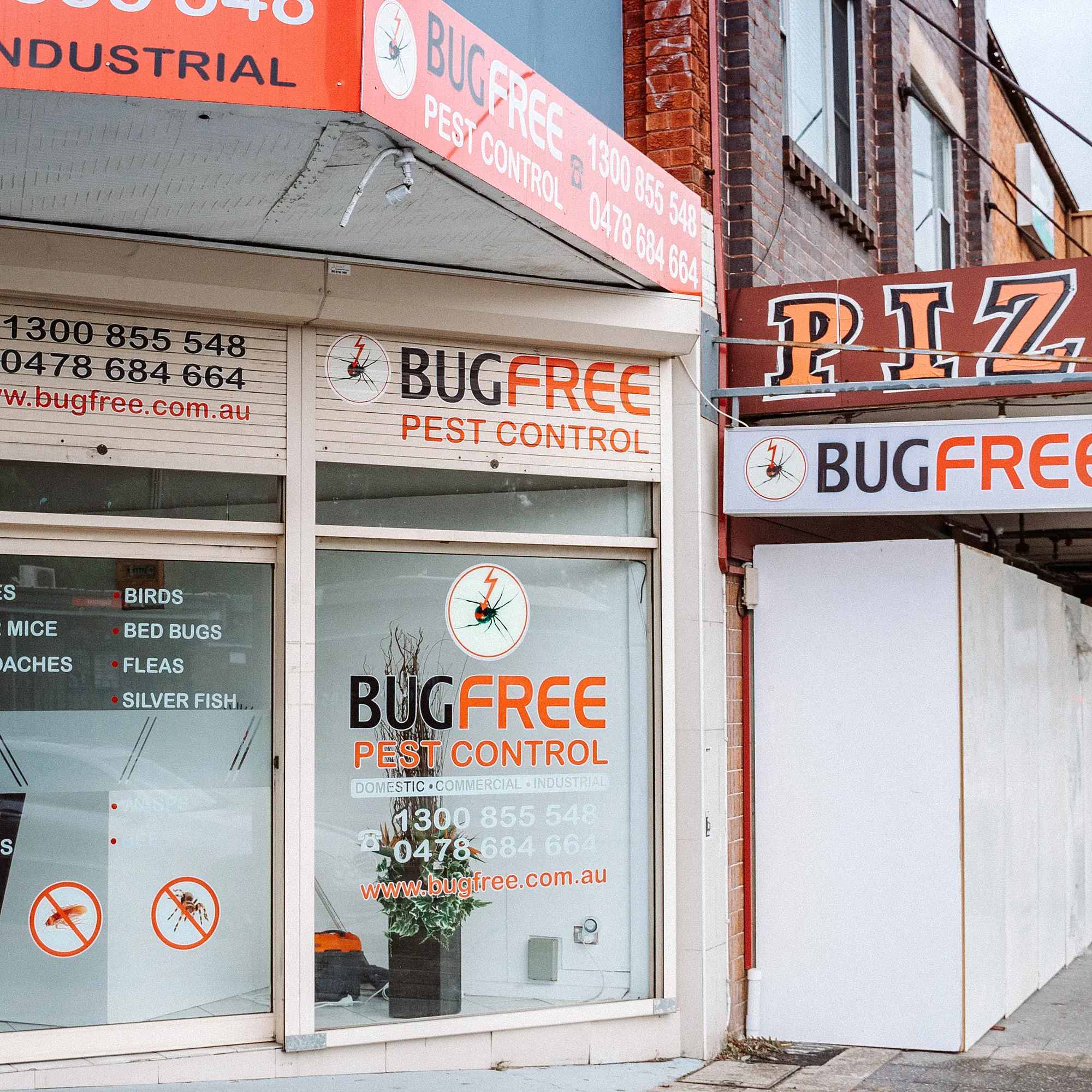 Bug Free Pest Control shopfront in Sydney