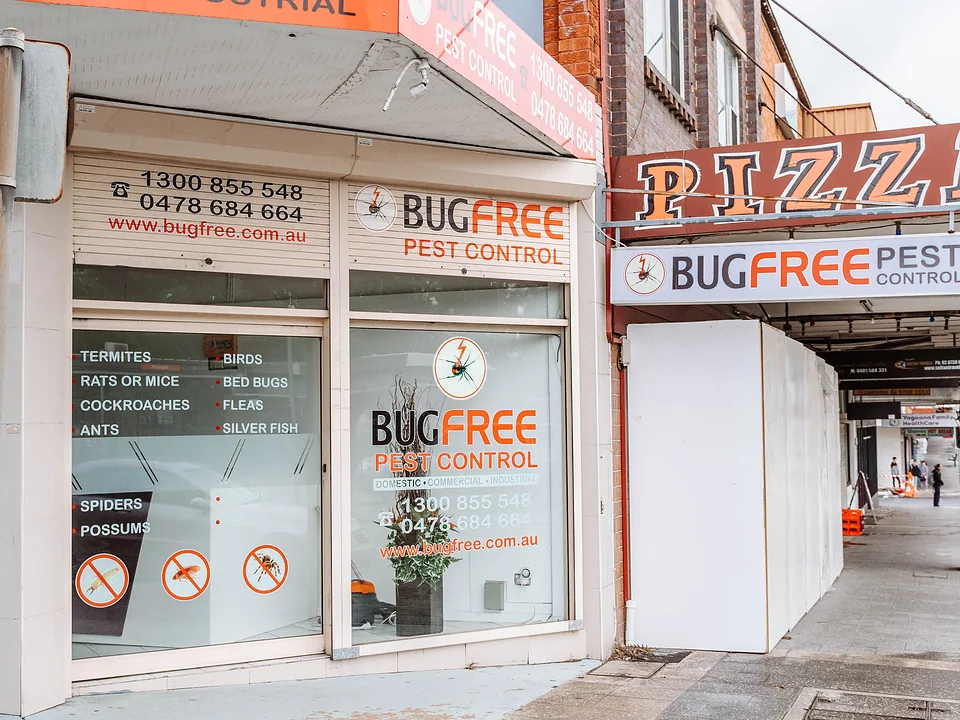 Bug Free Pest Control shopfront in Sydney